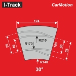 Hacker-Model HCT9405PR - H0 - Reduktionsstück zwischen den Durchmessern 21 und 22,5 cm - Set 1